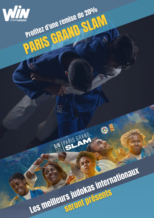 Votre école WIN Sport School vous propose un évènement immanquable Le Paris Grand SLAM de Judo